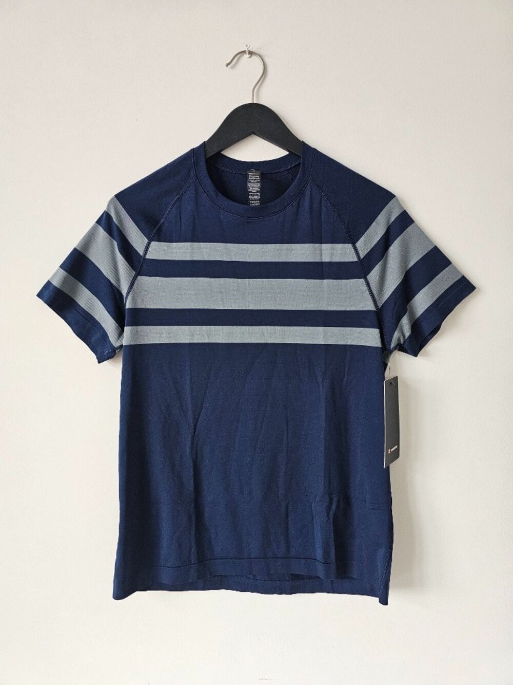 NWT LULULEMON LCB1/CLBL/STLB Blue Gray Metal Vent Tech SS Top Shirt Men's Medium